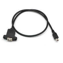 Overmal 2018 новое поступление черный принтер монтажный кабель + винт мини USB 5 Pin папа к USB 2,0 B разъем Женский #25 2024 - купить недорого