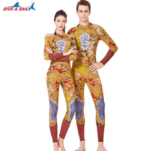 Цельнокроеный неопреновый гидрокостюм 3 мм для женщин и мужчин, с застежкой-молнией сзади, для плавания, подводного плавания, Сноркелинга, серфинга, теплые камуфляжные костюмы для дайвинга 2024 - купить недорого