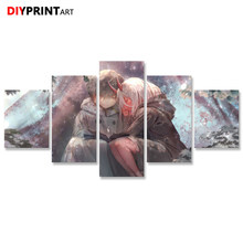 Darling in the FranXX Watac Zerotwo 5 Panel Wall Canvas Paintings Pictures for Living Room Home Decoration A2150 2024 - buy cheap