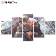 Darling in the FranXX-pinturas de lienzo para pared, cuadros para sala de estar, decoración del hogar, Watac zerowo, 5 paneles, A2150 2024 - compra barato