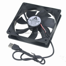5PCS LOT Gdstime DC 5V USB 120mm 120x25mm 12025S Cooler Motor Brushless Cooling Fan 1500RPM 0.2A 2024 - buy cheap