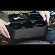 Car Seat Gap Storage Box Black Plastics Auto Water Cup Mobile Phone Pocket Organizers Automoibe Seat Gap Holder Stowing Tidying 2024 - buy cheap