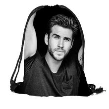 Custom Liam Hemsworth Backpacks Travel Softback Men Women Drawstring Bag School Girls Backpacks 2024 - buy cheap
