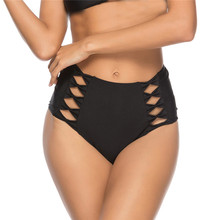 Sexy Women Brazilian Swim Bikini Shorts High Waist Swimwear Bottoms Mujer Hollow Female Swimsuit Ladies Briefs Beachwear Bathing 2024 - buy cheap