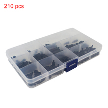 210 pcs Raspberry Pi M3 M2.5 Plastic Screws Nuts Nylon Black Screws + Case for DIY Robot Car RC FPV Raspberry Pi 4B/3B+/3B 2024 - buy cheap