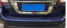 For Subaru Outback 2015  2016 2017 2018 Chrome back Rear LICENSE around frame cover trim 2pcs 2024 - buy cheap