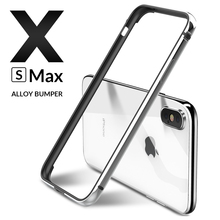 Parachoques de Metal de lujo para iPhone X XR XS 11 Pro Max, funda de aluminio ultrafina para teléfono X S 11 7 8 2024 - compra barato
