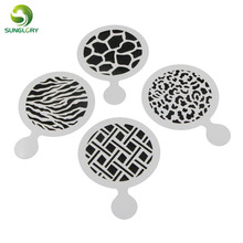 Small 4PCS/SET Fondant Cake Stencil Cupcake Cookie Decoration Cake Template Mold Coffee Stencil Mold For Baking Kitchen Utensils 2024 - buy cheap
