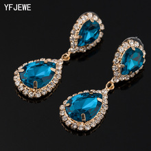 YFJEWE-pendientes de cristal Vintage con diamantes de imitación para mujer, aretes de gota con borlas, pendientes de boda, E189 2024 - compra barato