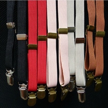1Pcs Unisex Fine Solid Shoulder Strap Adjustable Strap Multicolor Slim Suspenders Shoulder Strap BDXJ1503 2024 - buy cheap