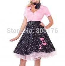 Vestido de talla grande de estilo Rockabilly, traje Retro de talla grande 2XL-6XL 1950s 2024 - compra barato