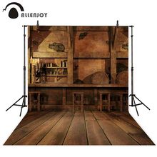 Allenjoy-cenário de fotografia de vinatge, estúdio fotógrafo com fotochamada e plano de fundo em madeira estilo rústico 2024 - compre barato