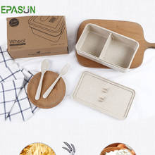 EPASUN Wheat Straw Bento Box  Portable Lunch Box for Food Dinnerware Food Container Microwave Picnic Food Storgae Box Bowl 2024 - buy cheap