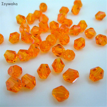 Istiaka-pingente de contas de cristal, laranja, 6mm, 48 peças, contas de vidro, espaçador solto, para fazer joias, diy 2024 - compre barato