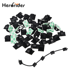 Herorider-clipe fixo de fio plástico, auto-adesivo, para casa e carro, clipes fixos 2024 - compre barato