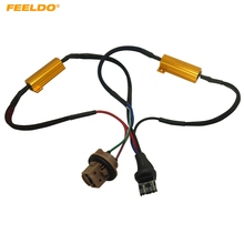 FEELDO-decodificador LED 7443/7444 para coche, adaptador de Error de luz LED, Cable de resistencia Canbus, Cable de función de advertencia intermitente, 10 Uds. 2024 - compra barato