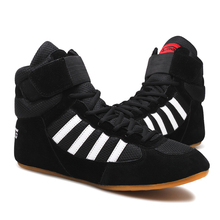 USHINE/Профессиональная обувь для тренировок; обувь из коровьей кожи на шнуровке; кроссовки; обувь для бокса; аутентичная Мужская обувь для борьбы 2024 - купить недорого
