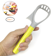 5 in 1 Avocado Slicer Pitter Core Remover Fruit Tool Plastic Vegetable Masher Kitchen Accessories 2024 - buy cheap