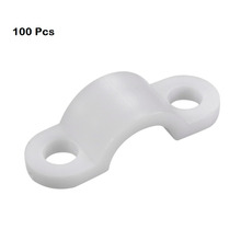 Grampo de fixação do tubo das linhas de fixação do fio da escala aplicável diâmetro curvado 100-3.5mm da braçadeira de cabo do branco 4.5 pces de uxcell 2024 - compre barato