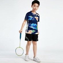 Спортивная одежда для детей, теннисная одежда спортивная рубашка для мальчиков, спортивные детские настольные теннисные наборы для девочек, быстросохнущая одежда для бадминтона 2024 - купить недорого