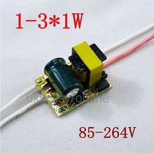 5pcs (1~3)*1W ,AC 85~265v High power Driver For LED Lamp Light Constant Current Driver Power Supply 2024 - buy cheap