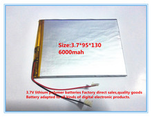 Free shipping large capacity 3.7 V tablet battery 6000 mah each brand tablet universal rechargeable lithium batteries 3795130 2024 - buy cheap