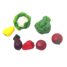 1/12 Doll House Miniature Assorted Vegetables Ornaments Miniature Food Collectibles For Dollhouse Kitchen Room Accessory 7 Piece 2024 - buy cheap