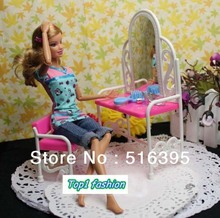 Free shipping hot sell girls birthday gift doll dressing table /accessory for Barbie doll 2024 - buy cheap