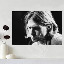 Lienzo personalizado de arte en lienzo, póster de decoración del hogar de Kurt Cobain, póster de tela de pared, impresión de tela de seda, envío directo 2024 - compra barato