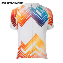 custom 2017 cycling jersey men team clothing bike wear colorful NOWGONOW racing road mountain summer short sleeve Quick Dry 2024 - buy cheap