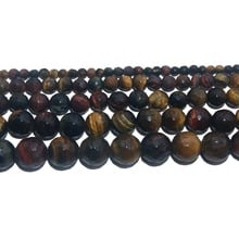 Wholesale Faceted Natural Stone Colorful Tiger Eye Round Beads 4 6 8 10 MM Pick Size For Jewelry Making DIY Bracelet Necklace 2024 - buy cheap