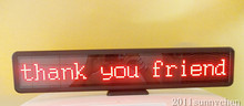 Red Programmable LED Scrolling Message Sign Display Indoor Board 21"x4" 2024 - buy cheap