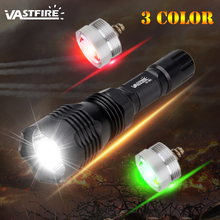 1 Mode 400 Yard 3 Light color (Green/Red/White) VA-802 Hunting Flashlight Rechargeable battery Tactical frame Tail switch 2024 - buy cheap