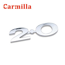 Carmilla, Автомобильный задний Смещенный значок 2,0, наклейка 2,0, наклейки для Ford Focus 2 3 4, для Mondeo Fiesta, Ecosport, автомобильный Стайлинг 2024 - купить недорого