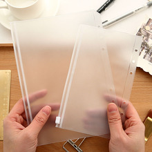Bolsa de almacenamiento transparente de PVC para planificador de día de viaje, bolsa con cremallera, tarjetas de visita, bolsa de notas, accesorios para planificador 2024 - compra barato