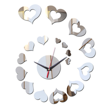 Moda superior 3d acrílico relógio de parede agulha espelho decoração para casa moderno diy quartzo adesivo adesivos relógio 2024 - compre barato