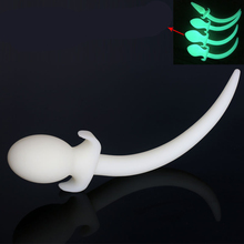 White Silicone dog slave tails anal Plug butt plug for anal sex toys role play Drop shipping 2024 - buy cheap