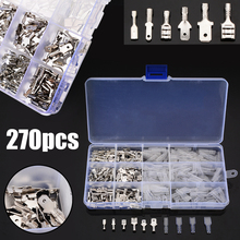 270Pcs/Set Insulated Electrical Wire Male & Female Crimp Terminals 2.8/4.8/6.3mm Spade Connectors Assortment Kit with Box 2024 - buy cheap