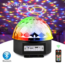 Bluetooth MP3 Led Disco Light Ball Party Lights 9 Colors Rotating LED Stage Lamp DJ Magic Ball Projector Laser Music Player Lamp 2024 - buy cheap