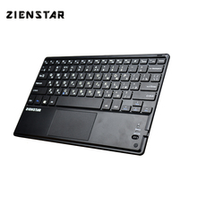 Zienstar Russia English Letter 10inch Wireless Bluetooth Keyboard with Touchpad For Ipad PC Computer Samsung Tab Tablet 2024 - buy cheap