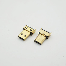 10pcs Gold Plating 19P Micro HDMI-compatible Male Connector Jacks Plug for Digital Product HDMI-compatible Connector 2024 - buy cheap
