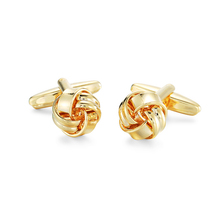 Drop Ship New gold knot twist Cuff links French Cufflink Mens Shirt Cuff Button Christmas Gifts for Men Cuff link gemelos 2024 - buy cheap