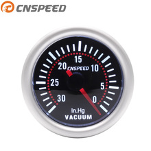 CNSPEED 2 ''52 мм Универсальный объектив дым цифровой вакуумметр 0-30 В. Hg вакуумметр 12 V светодиодные указатели метр автомобилей gauge YC101311 2024 - купить недорого