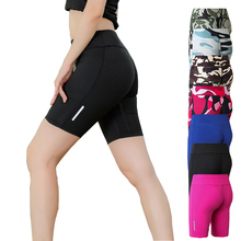 Womens Compression Knee Length Yoga Sports wear for women Gym Running Fitness High Waist Elastic Short Women Tight Slim shorts 2024 - buy cheap