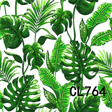 Tropic Fresh Leaves Decorative Polyester Backdrop Background Photography Studio Props Photographic Seamless Washable No Crease 2024 - buy cheap