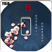 YOJA Artisitical Chinese Festival XiaoHan Plum Flower Switch Sticker Interesting Beautiful Design PVC Wall Decal 13SS0141 2024 - buy cheap