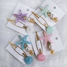 2 unids/set Starfish Shell perla de moda BB Clips mujeres niñas horquillas accesorios horquillas drop shipping 2024 - compra barato
