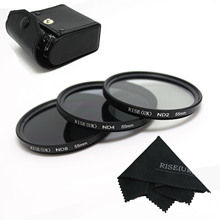 RISE(UK) New Professional 55mm ND2 ND4 ND8  Filter kit MACRO for canon nikon sony pentax free ship 2024 - buy cheap