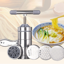 Pasta Machine Noodles Maker Stainless Steel Pasta Machine With Molds Hand Pressure Handmade Spaghetti Machines Kitchen Tool 1set 2024 - buy cheap