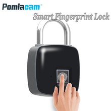 Fingerprint Padlock Smart Fingerprint Lock P3 IP65 Waterproof Dustproof Design Keyless Door Lock Anti-theft Padlock USB Charging 2024 - buy cheap